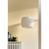 Nelson Angled Sphere Bubble Pendel Mellem Off-White
