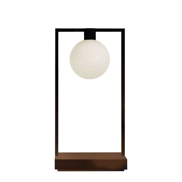 CURIOSITY 36 Bordslampa Med Kula Svart/ Brun