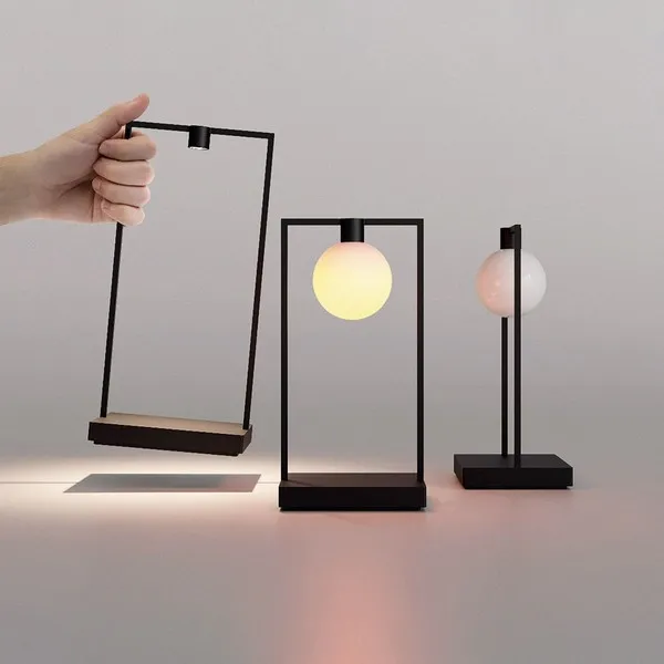 CURIOSITY 36 Table Lamp With Ball Black/ Brown