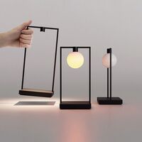 CURIOSITY 36 Table Lamp With Ball Black/ Brown
