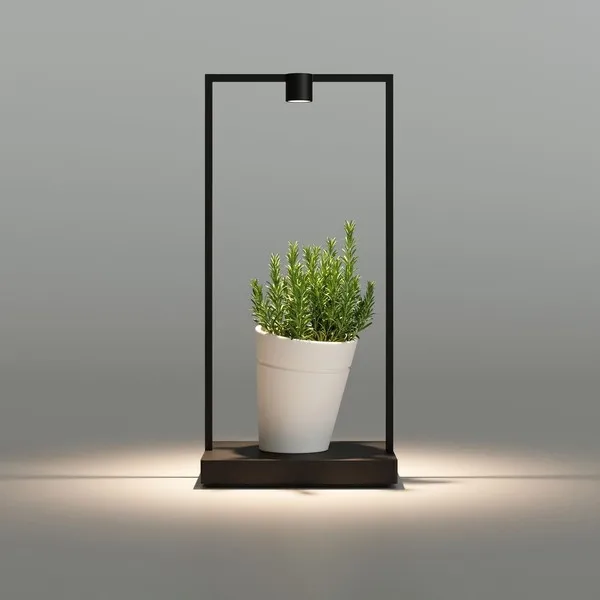 CURIOSITY 45 Bordlampe Sort/Brun