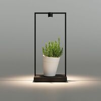 CURIOSITY 45 Bordlampe Sort/Brun