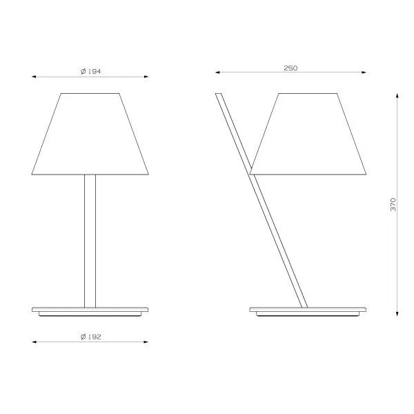 La Petite White Table Lamp