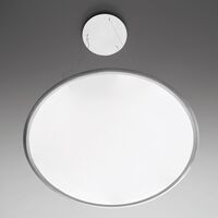 DISCOVERY Pendel Gennemsigtig Skærm/Satineret Aluminium Krop