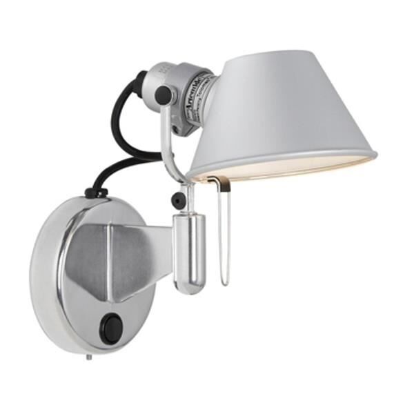 Applique Murale Tolomeo Micro Faretto sans Interrupteur en Aluminium