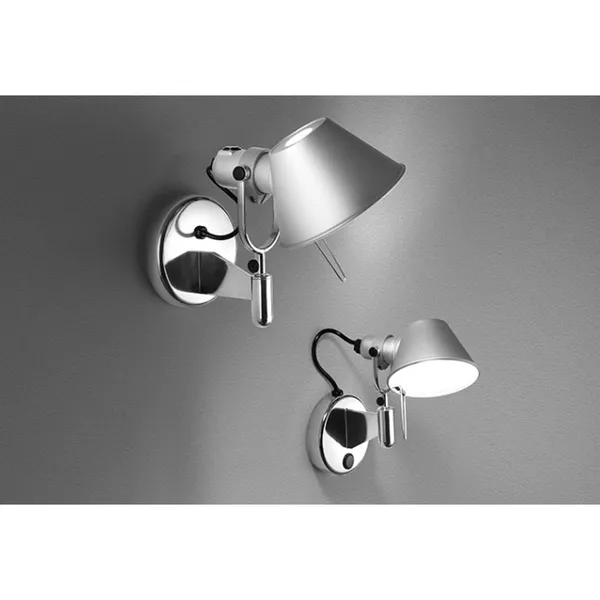 Tolomeo Micro Faretto Væglampe Uden Afbryder Aluminium