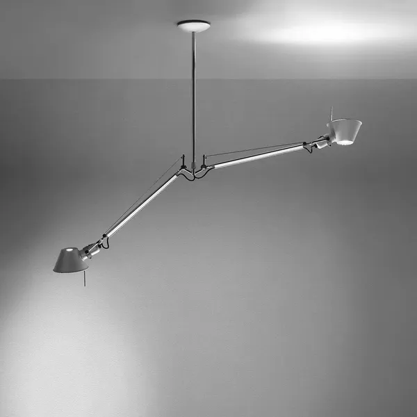 Tolomeo 2 Bracci Pendel Aluminium