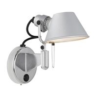 Tolomeo Micro Faretto LED Wandlampe Dimmbar Mit Schalter 3000K Aluminium
