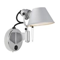Tolomeo Micro Faretto LED Applique Dimmerabile Con Interruttore 2700K Alluminio