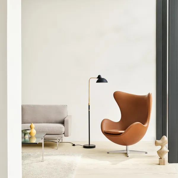 KAISER Idell 6580 Floor Lamp Matt Black/ Brass
