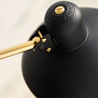 KAISER Idell 6580 Floor Lamp Matt Black/ Brass