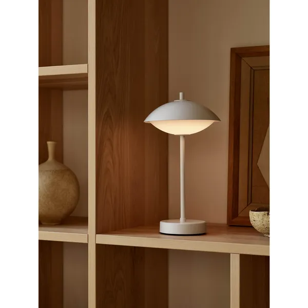 Clam Draagbare Lamp Wit