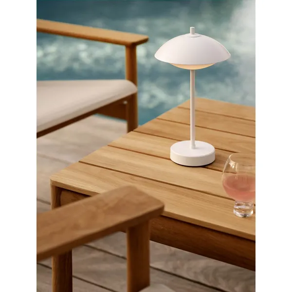 Clam Draagbare Lamp Wit