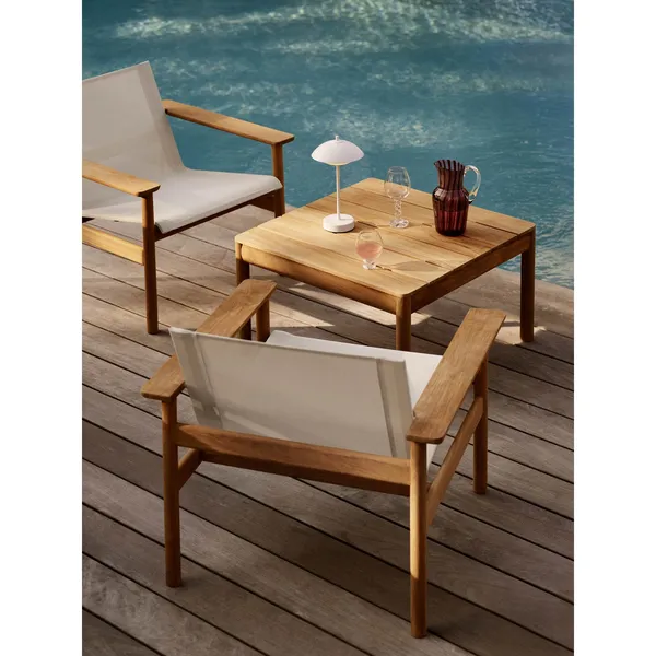 Clam Draagbare Lamp Wit