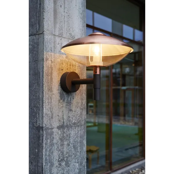 HL410 Wandlampe Kupfer/ Klar