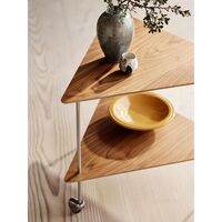 Aj Trolley Side Table Walnut