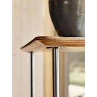 Aj Trolley Side Table Walnut