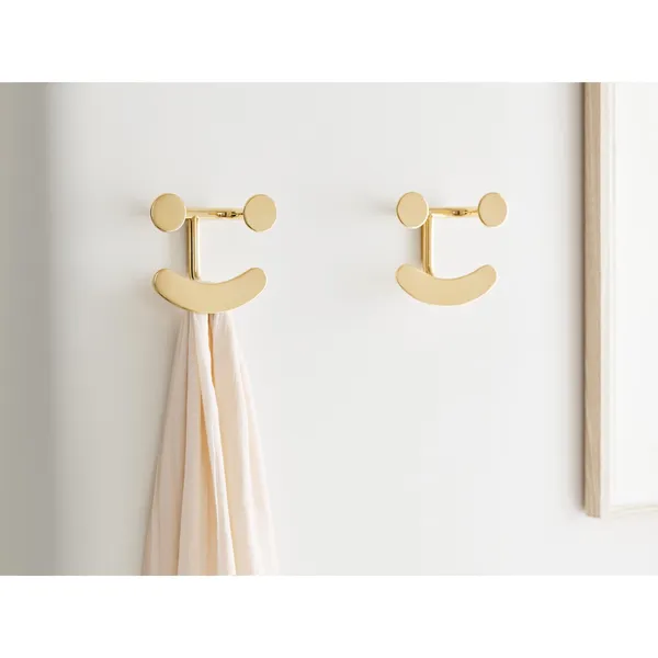 Happy Hook Hook Brass