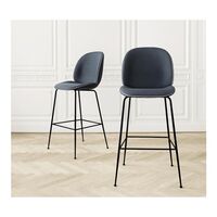Sgabello da Bar Beetle H65 Nero/Nero