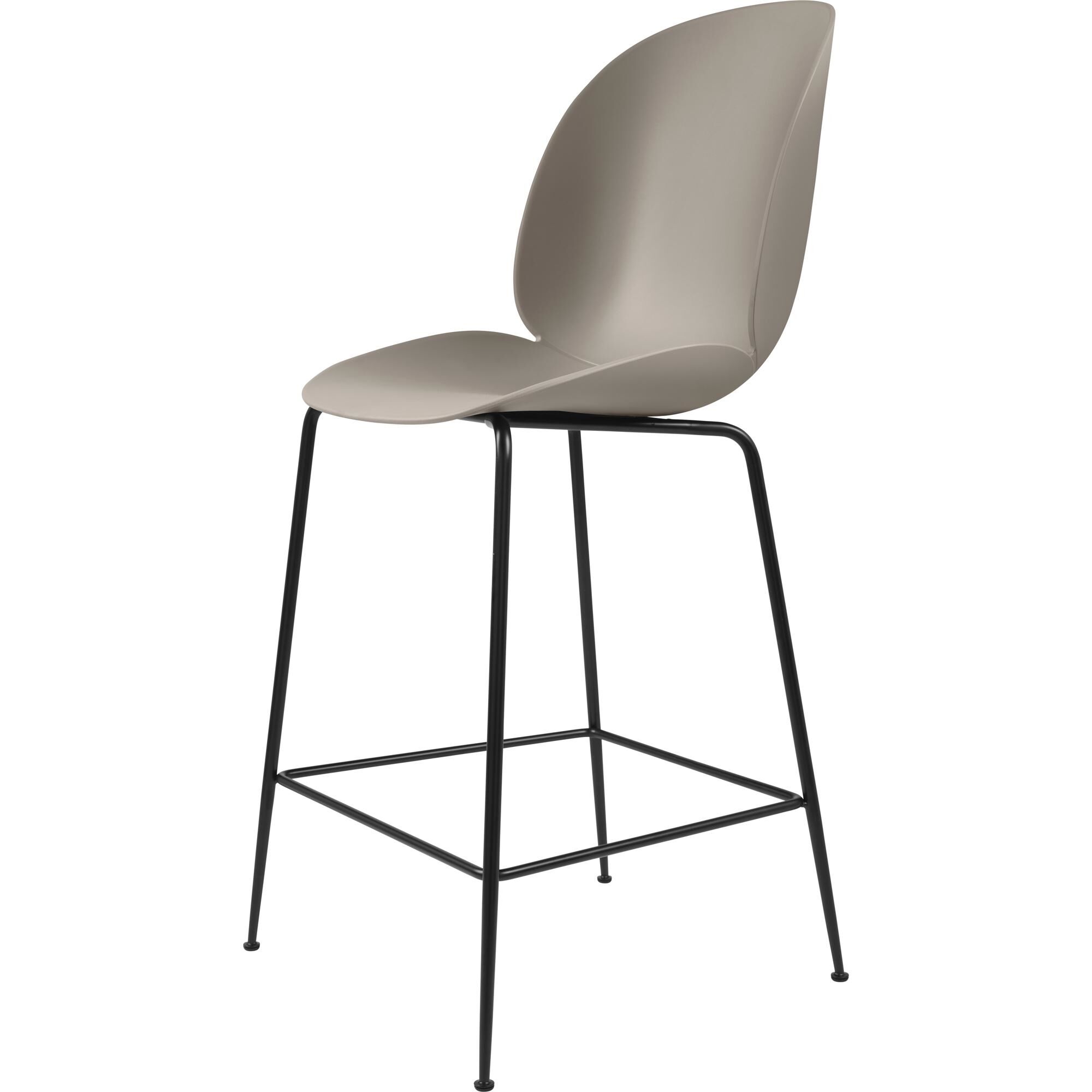 Beetle Barstol H65 Mat Sort/New Beige
