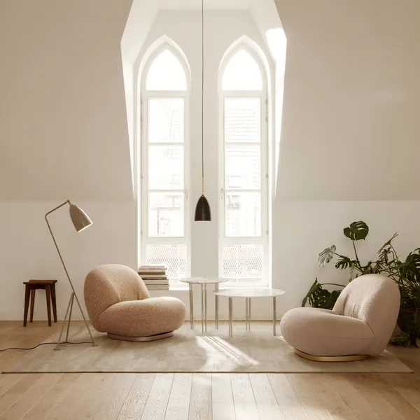 Pacha Sessel Mumble 10 mit Lampensockel in Perlgold