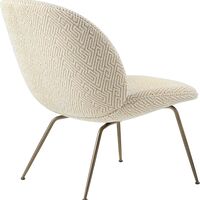 Beetle Sessel Dora Boucle mit Beinen Aus Antikem Messing