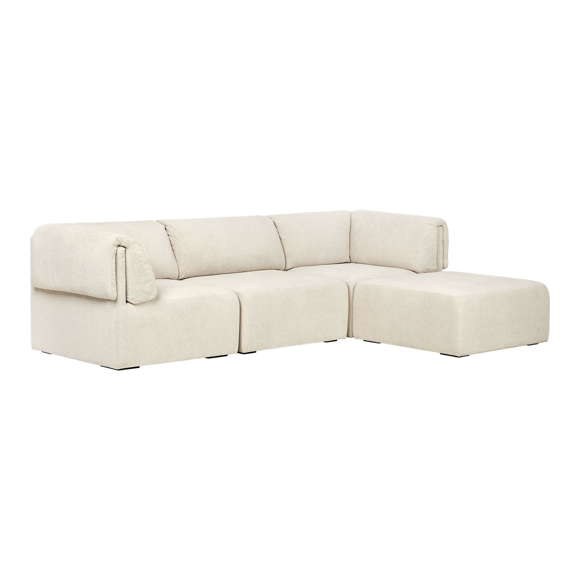 Wonder Sofa 3 Seater med Armln og Chaise Lounge Mumble 02