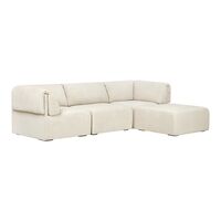 Wonder Divano 3 Posti con Braccioli e Chaise Lounge Mumble 02