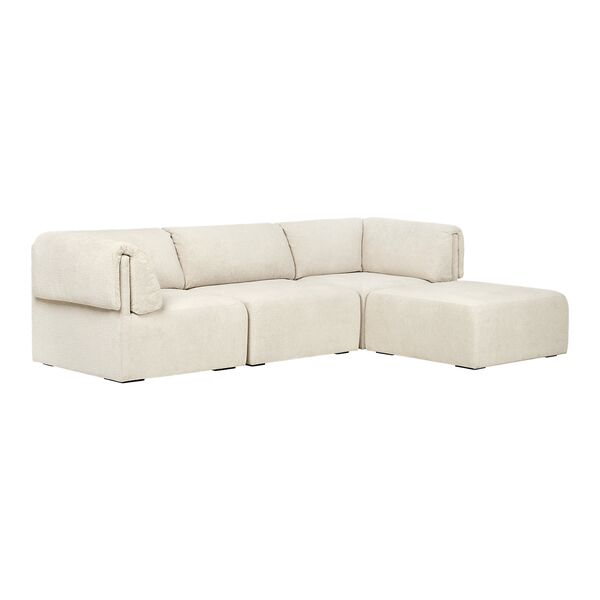 Wonder Divano 3 Posti con Braccioli e Chaise Lounge Mumble 02