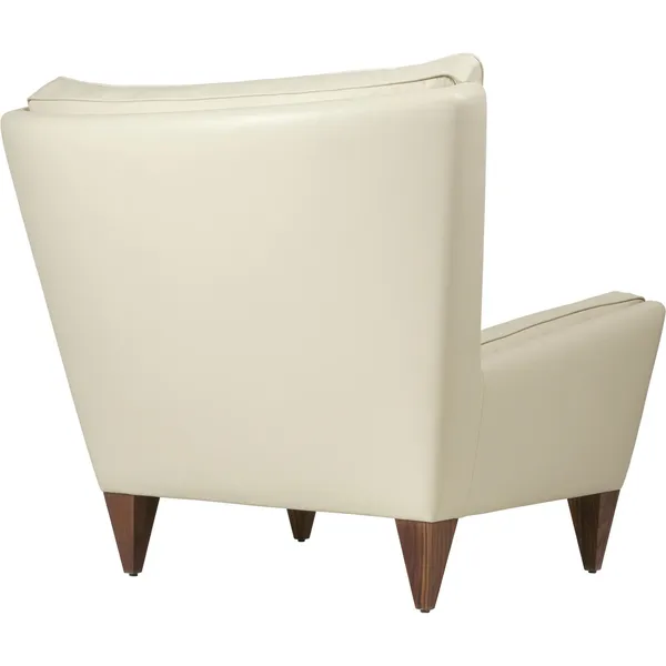V11 Fauteuil Amerikaans Walnoot/ Crème Leer