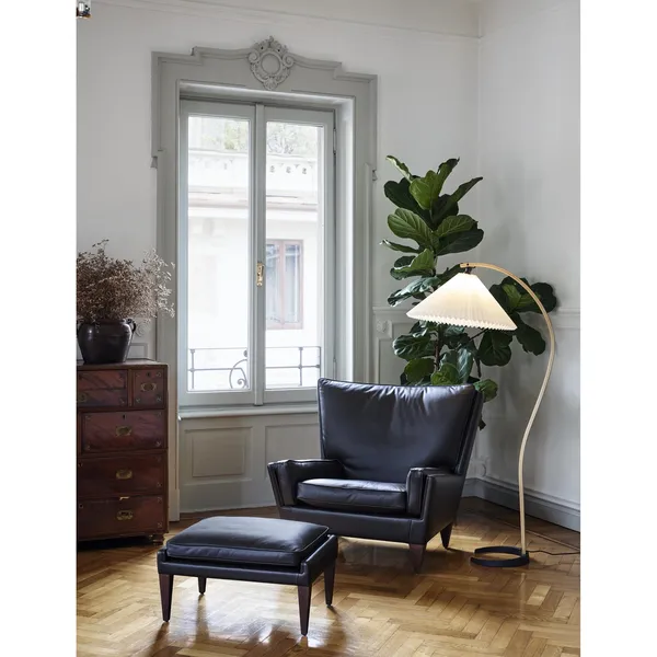 V11 Fauteuil Amerikaans Walnoot/ Crème Leer