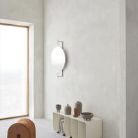 Rotating Mirror Beige