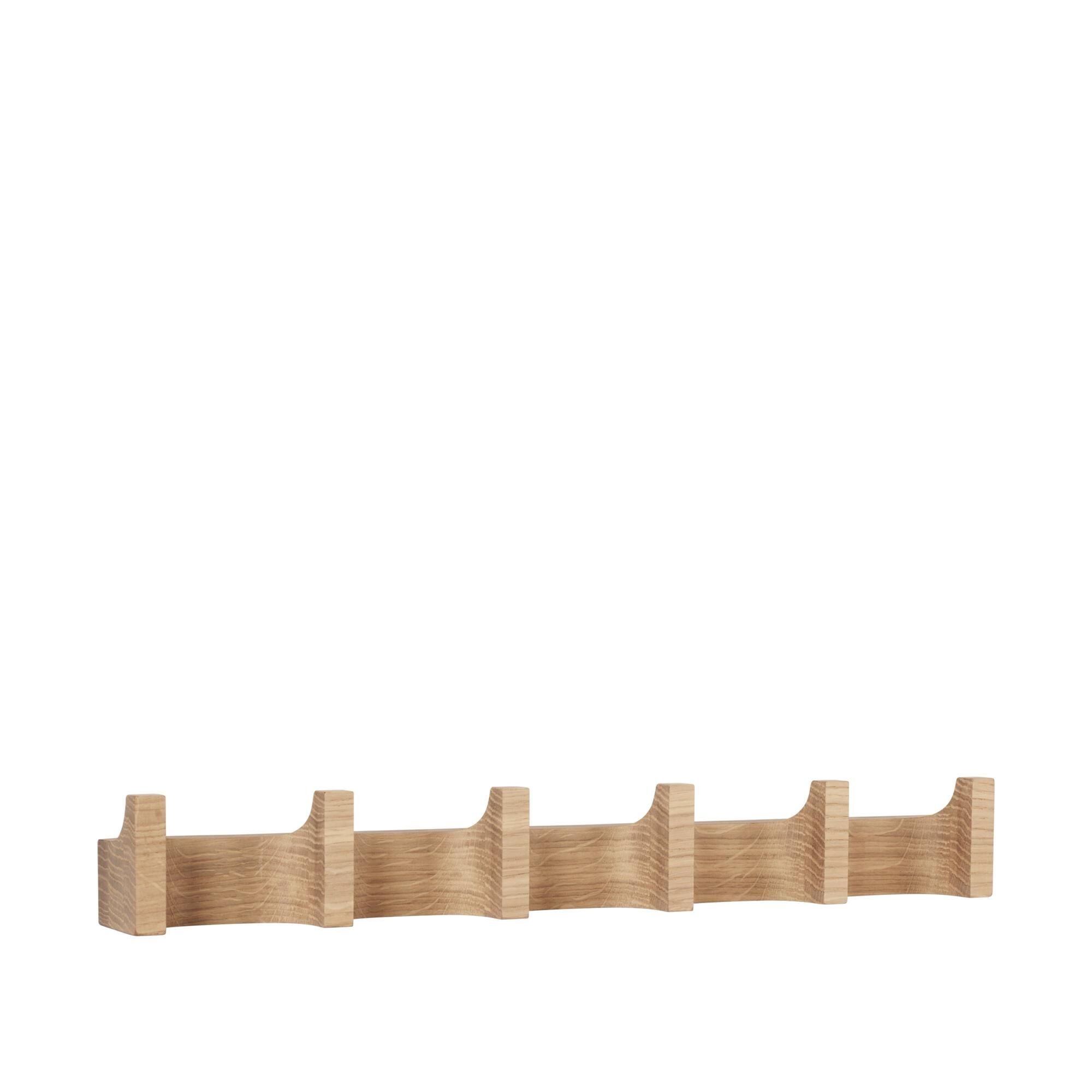 Colonne Porte-manteau Long en Chêne Clair