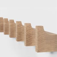 Column Coat Rack Long Light Oak