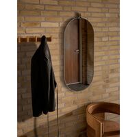 Column Coat Rack Long Light Oak