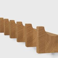 Column Coat Rack Long Warm Oak