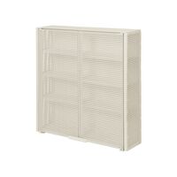 Grid Wall Cabinet Beige