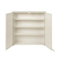 Grid Wall Cabinet Beige