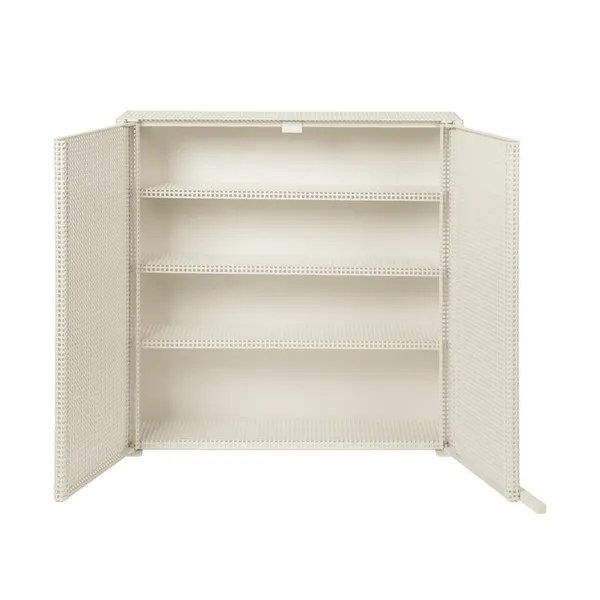 Grid Wall Cabinet Beige
