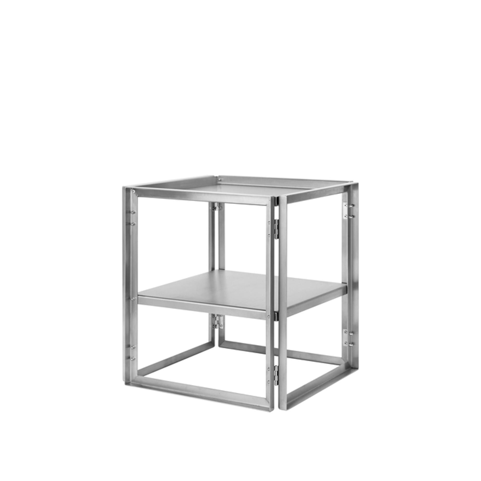 Table D'appoint Pliable en Acier Inoxydable