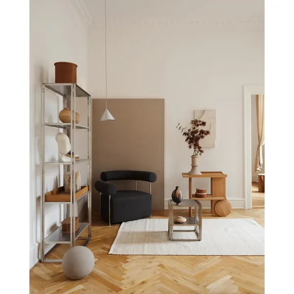 Foldable Side Table Stainless Steel