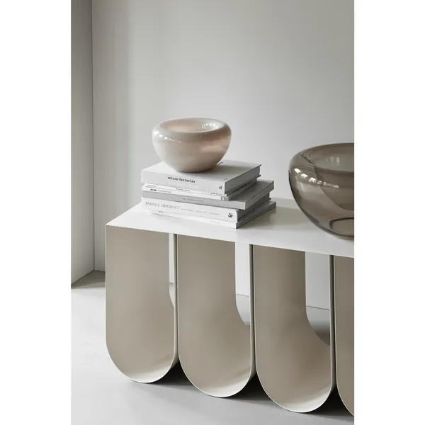 Curved Bench Beige