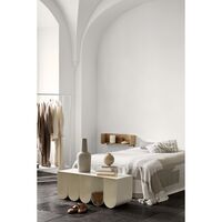 Curved Bench Beige