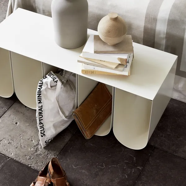 Curved Bench Beige