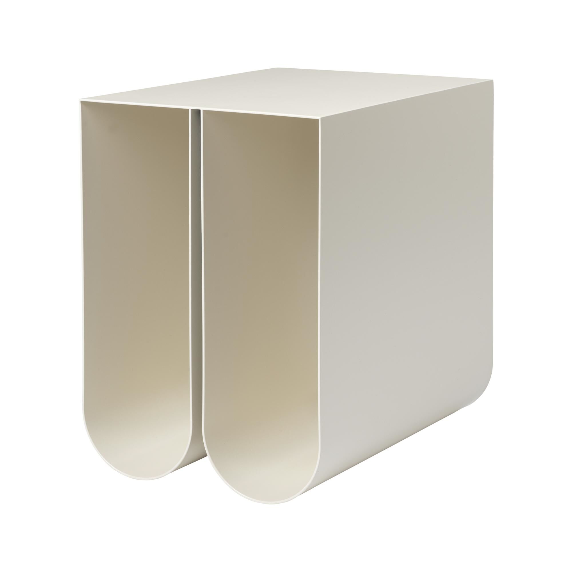 Curved Sofabord Beige