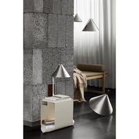 Curved Sofabord Beige