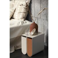 Curved Sofabord Beige
