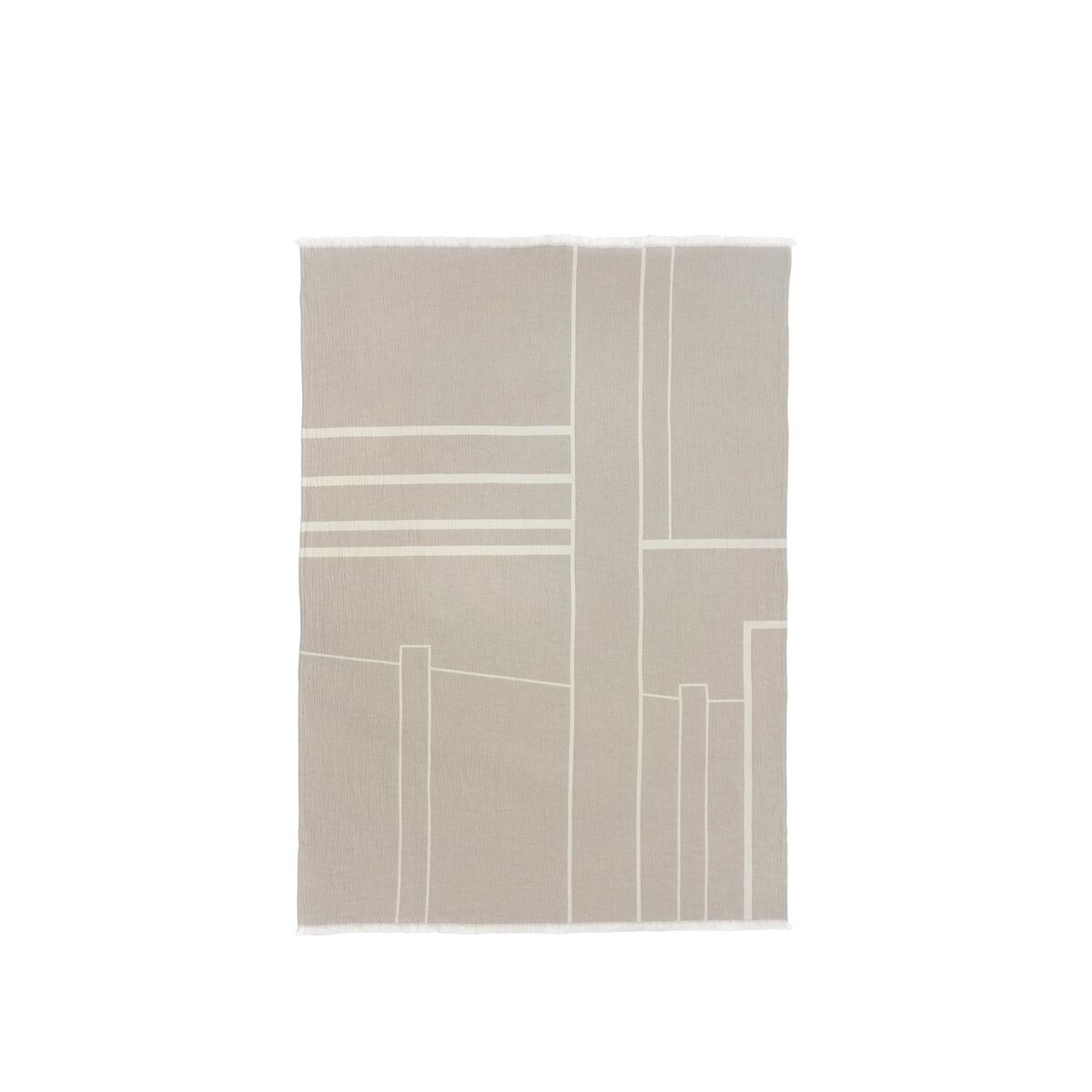 Architecture Plaid Cotton Off-white/ Beige Melange