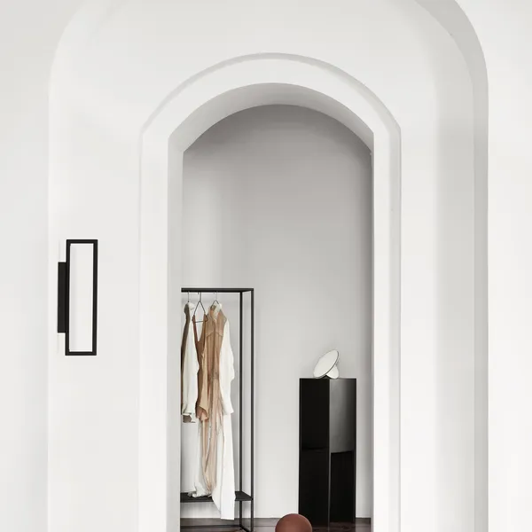 Rectangle Væglampe Sort