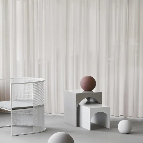 Globe Sculpture Large Gray Engobe